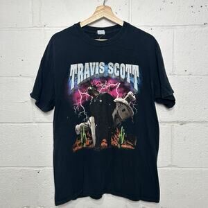 Travis Scott 2015 Rodeo Tour Lightning Tee “Black”